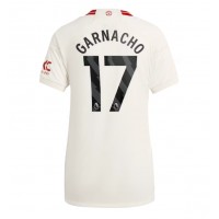Camisa de Futebol Manchester United Alejandro Garnacho #17 Equipamento Alternativo Mulheres 2023-24 Manga Curta